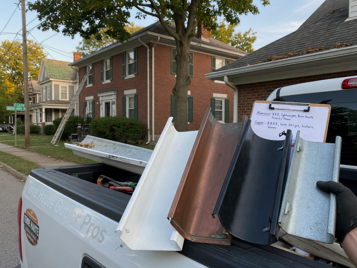 Choosing the Right Gutter Material for Terre Haute Homes